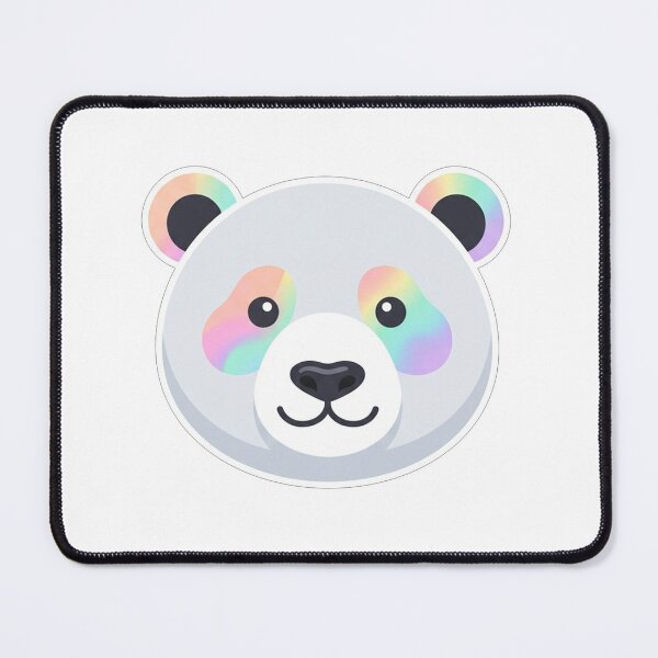 Item preview, Rainbow Iridescent Bear Face designed and sold by Owcomm.