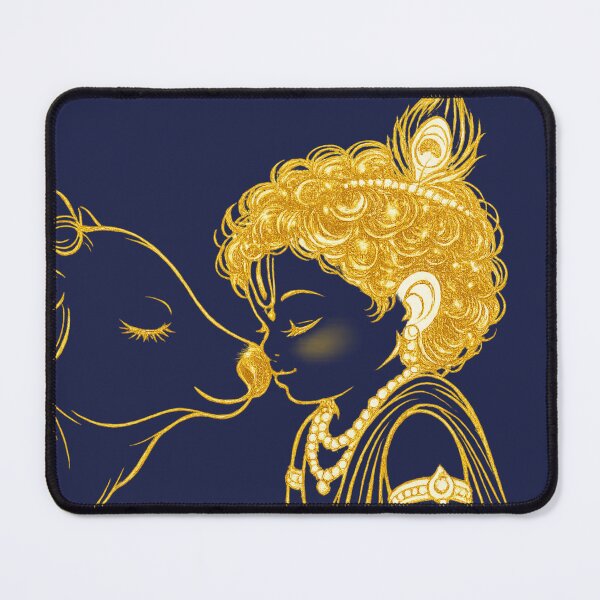 Item preview, Krishna and Cow designed and sold by EMORA NOVAIRE.