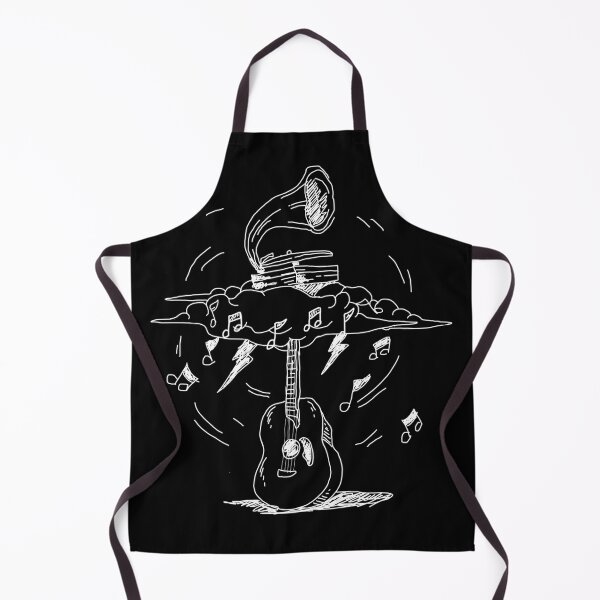 Item preview, Vintage Acoustic Guitar with Gramophone Sketch designed and sold by phsycartwork.