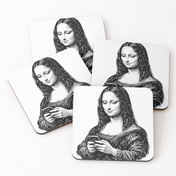 Item preview, Mona on her phone during a painting break designed and sold by Fingolfins Welt.