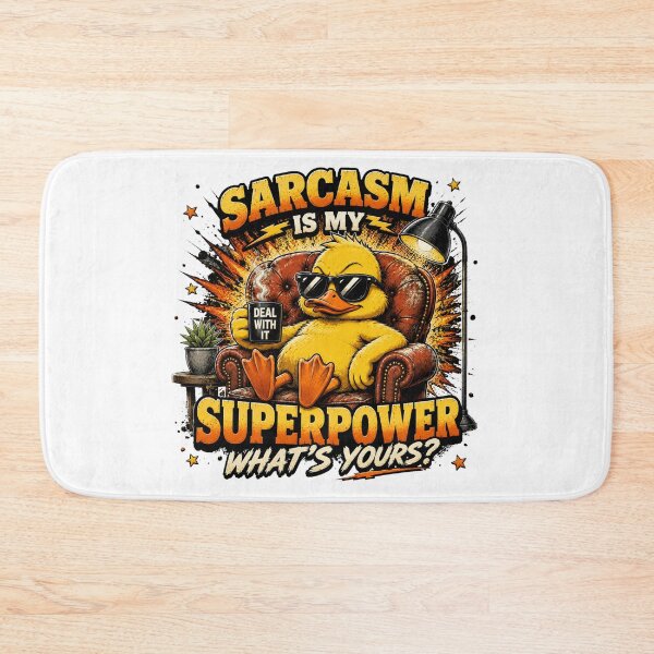 Item preview, Sarcasm Is My Superpower – Funny Duck Vintage Comic Graphic T-Shirt designed and sold by Cavalier-org.