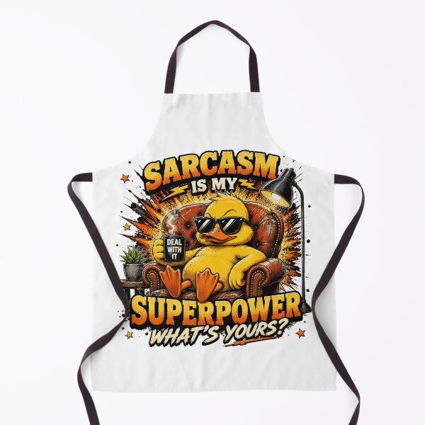 Item preview, Sarcasm Is My Superpower – Funny Duck Vintage Comic Graphic T-Shirt designed and sold by Cavalier-org.