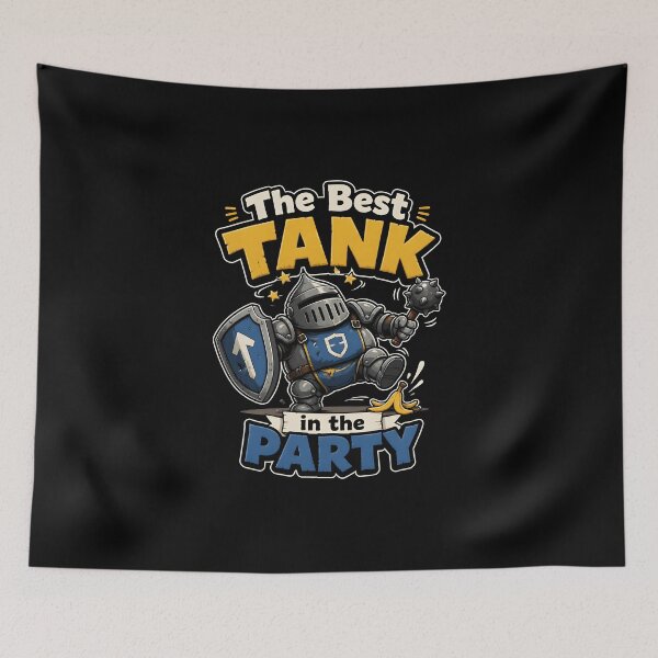 Item preview, The Best Tank In The Party RPG Knight designed and sold by BadhbhArt.