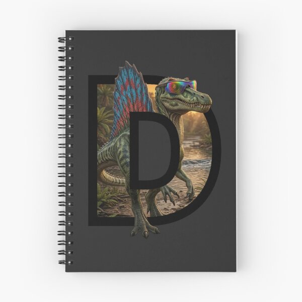 Item preview, D is for Dinosaur - Cool Spinosaurus with Sunglasses designed and sold by mackyartsstudio.