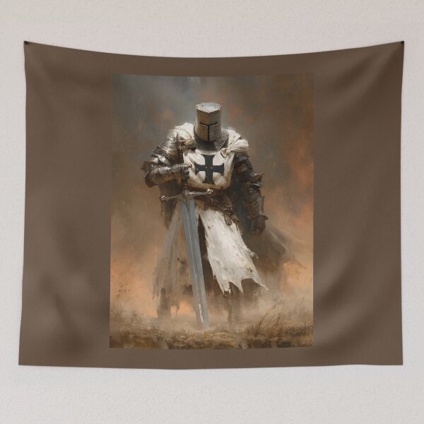 Item preview, Medieval Crusader Knight Teutonic Cross Armor Great Sword Art designed and sold by GrinGalore.