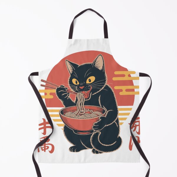 Item preview, Ramen Cat - Vintage Japanese Art designed and sold by BobaTeeStore.