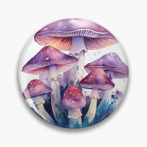 Item preview, Enchanted Forest Mushrooms Watercolor Painting designed and sold by RawNaturePrints.