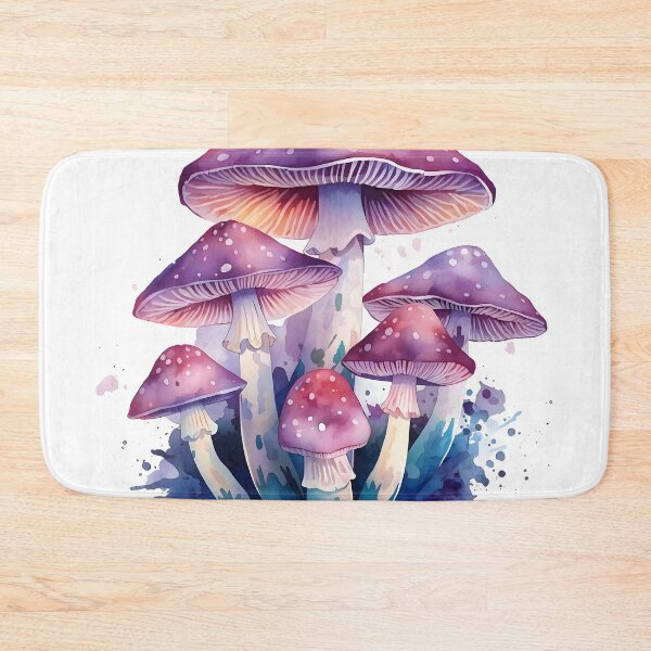 Item preview, Enchanted Forest Mushrooms Watercolor Painting designed and sold by RawNaturePrints.