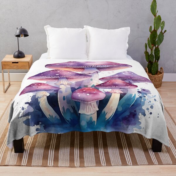 Item preview, Enchanted Forest Mushrooms Watercolor Painting designed and sold by RawNaturePrints.