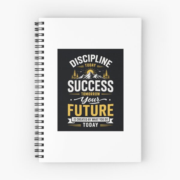 Item preview, Discipline Today Success Tomorrow Motivational Quote T-Shirt | Inspirational Typography Design | Self Improvement Gift designed and sold by PrintableArt123.