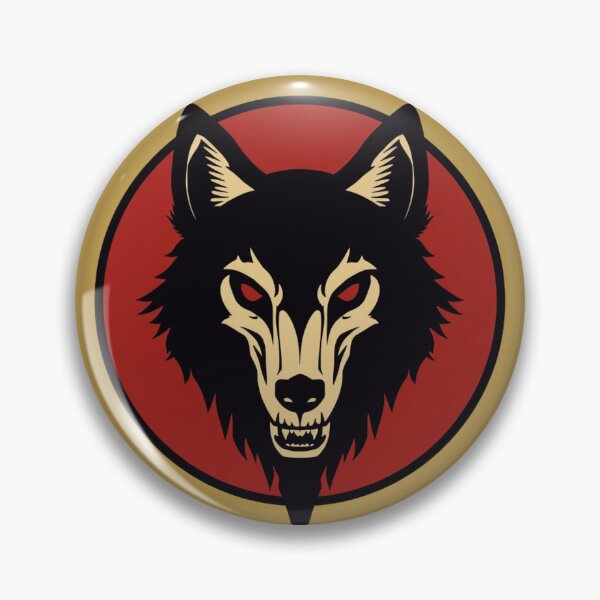 Item preview, VIS SACRA Gothic Wolf Sacred Series Emblem designed and sold by GeoWhimsy Studio.
