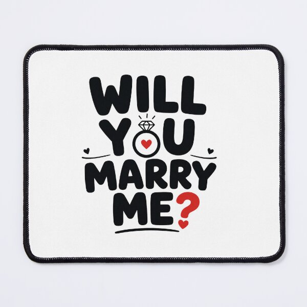 Item preview, Will You Marry Me? | Minimal Proposal Typography | Cute Romantic Engagement Design designed and sold by Lovestickerco.