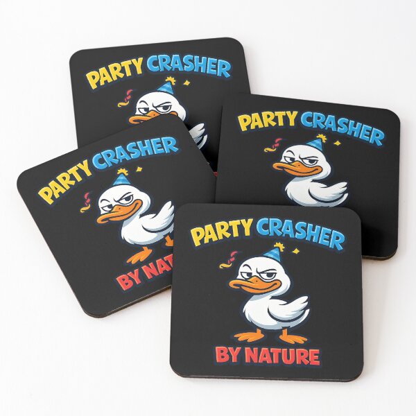 Item preview, Party Crasher By Nature Funny Duck designed and sold by TeeTimeTreasure.