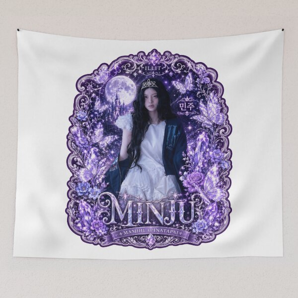Item preview, Edgy ILLIT GRWM Track Minju Merch Poster designed and sold by Valereekmerch.