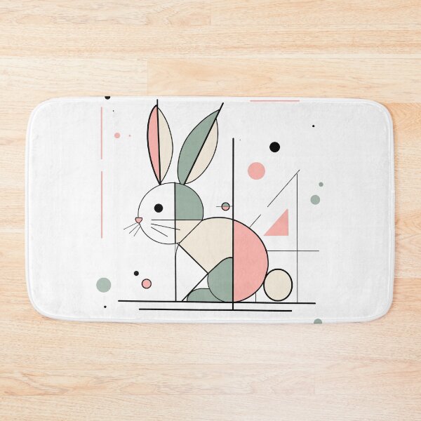 Item preview, Cute Bunny  | Geometric Abstract Art designed and sold by FarieArt.
