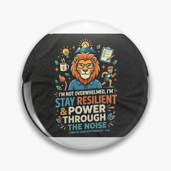 Item preview, Title: Resilient Lion Mindset Motivational Quote Professional T-Shirt designed and sold by PrintableArt123.