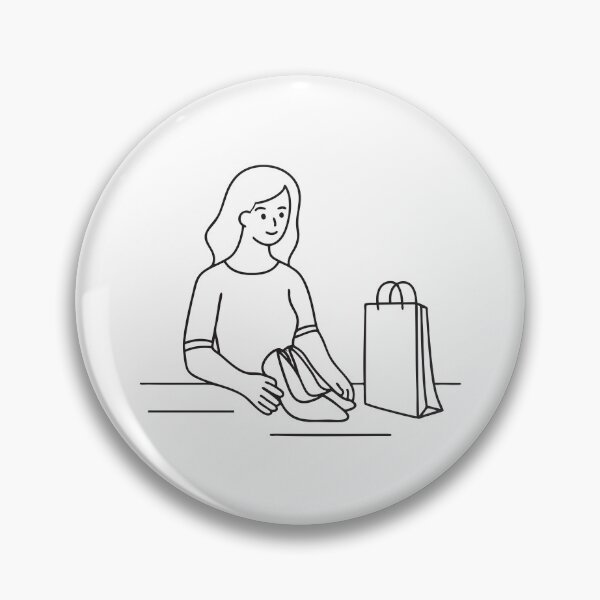 Item preview, A woman removing new heels from a box near a shopping bag designed and sold by rasagamastore.
