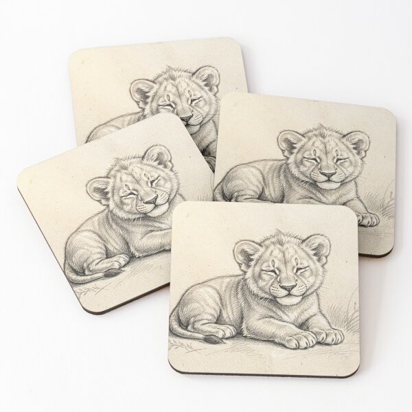 Item preview, Adorable Lion Cub Sketch designed and sold by LCPcreations.