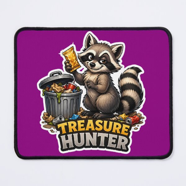 Item preview, Treasure Hunter Funny Raccoon Cute Trash Panda Meme Design designed and sold by lazygum.