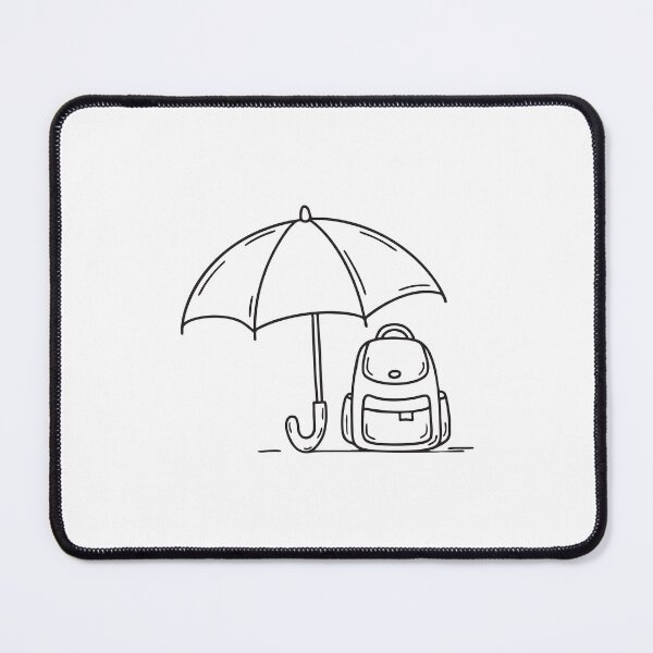 Item preview, Umbrella Beside Schoolbag at Entrance designed and sold by rasagamastore.