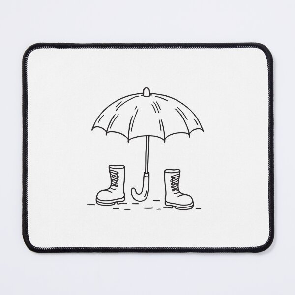 Item preview, Umbrella Drying Beside Muddy Shoes designed and sold by rasagamastore.