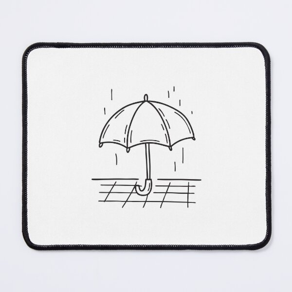 Item preview, An umbrella opened on a wet balcony floor designed and sold by rasagamastore.