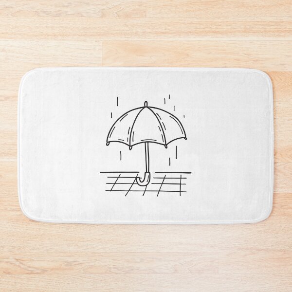 Item preview, An umbrella opened on a wet balcony floor designed and sold by rasagamastore.