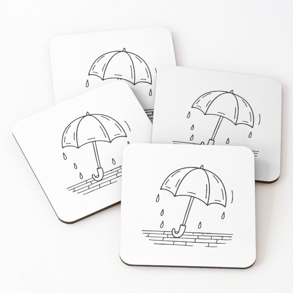Item preview, A rain soaked umbrella left open on the balcony floor designed and sold by rasagamastore.