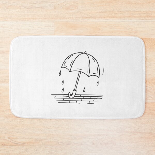Item preview, A rain soaked umbrella left open on the balcony floor designed and sold by rasagamastore.