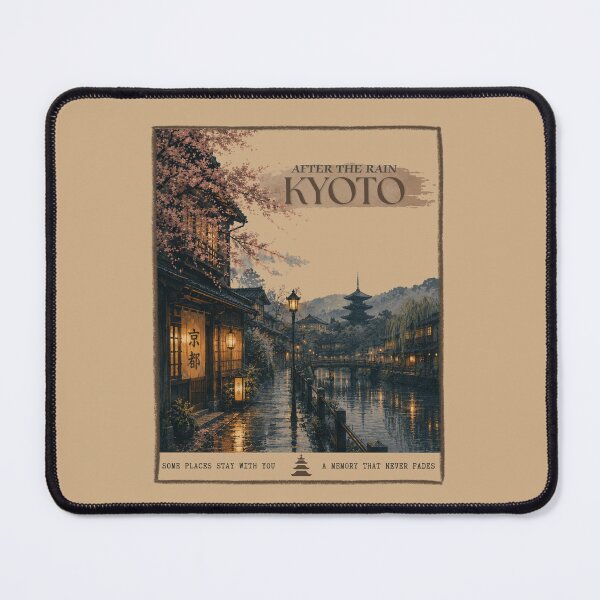 Item preview, Kyoto After The Rain Vintage Travel Aesthetic Poster designed and sold by KaBaRen.