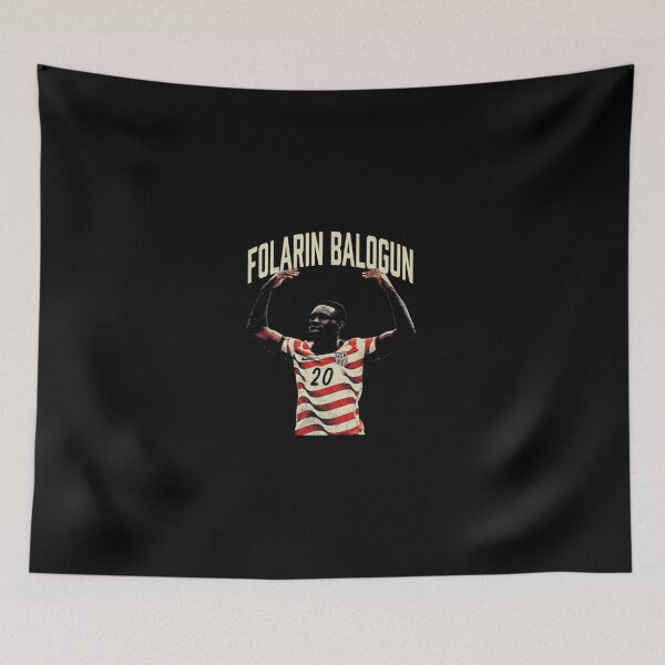Item preview, Folarin Balogun Soccer Striker Football Retro 2026 World Cup designed and sold by Phillipsalexan.