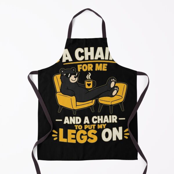 Item preview, A Chair for Me and a Chair to Put My Legs On – Funny Relaxing Bear T-Shirt Design designed and sold by Huddy-clothes.