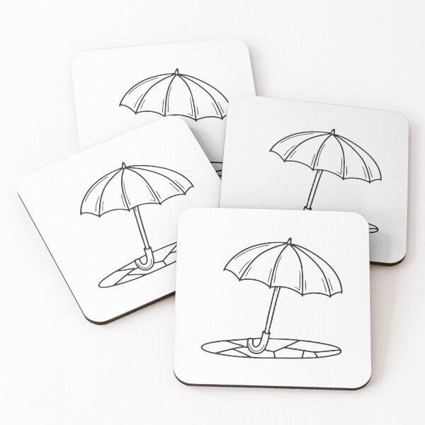 Item preview, Umbrella on Cracked Sidewalk Tile designed and sold by rasagamastore.