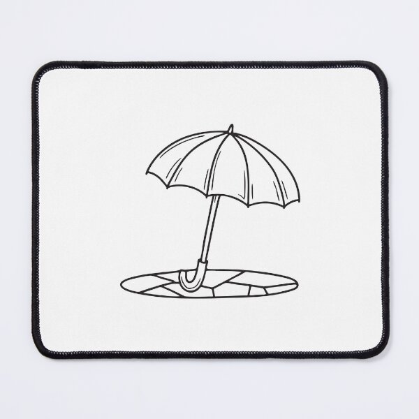 Item preview, Umbrella on Cracked Sidewalk Tile designed and sold by rasagamastore.