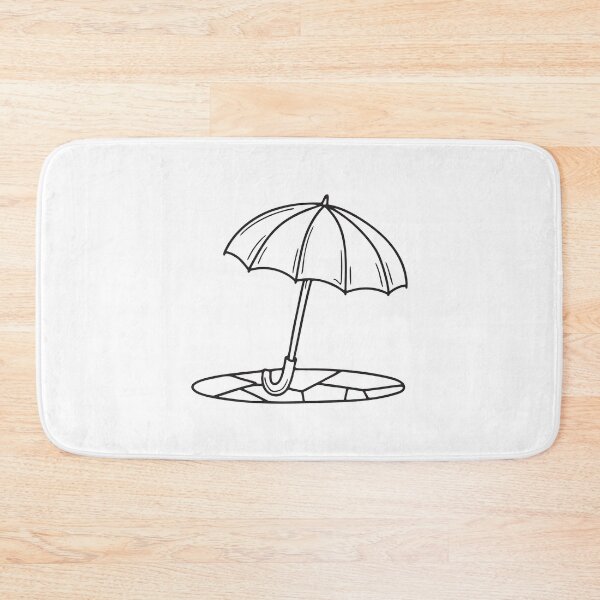 Item preview, Umbrella on Cracked Sidewalk Tile designed and sold by rasagamastore.