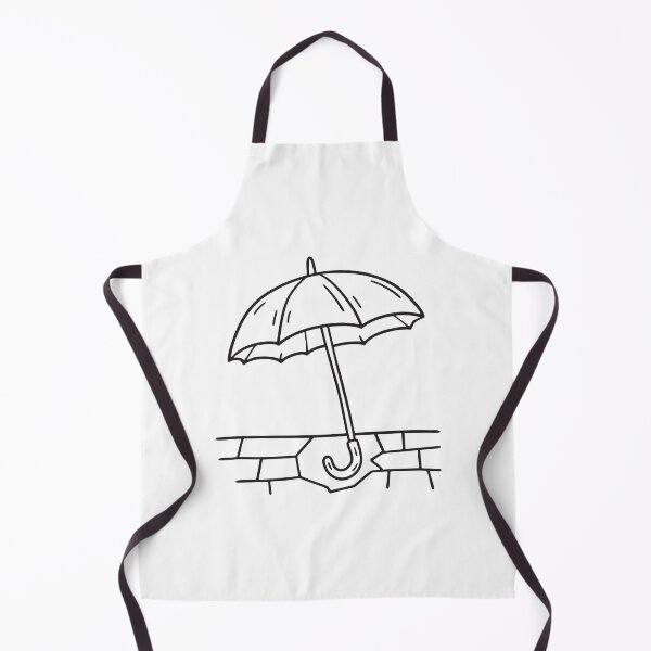 Item preview, A folded umbrella resting over a broken piece of sidewalk tile designed and sold by rasagamastore.
