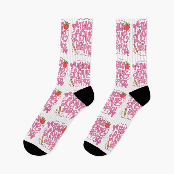 Item preview, Teach Love Inspire Pink Bow Teacher Classroom Joy designed and sold by FreshVibe Prints.