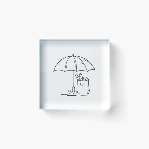 Item preview, Umbrella Beside Grocery Bag designed and sold by rasagamastore.