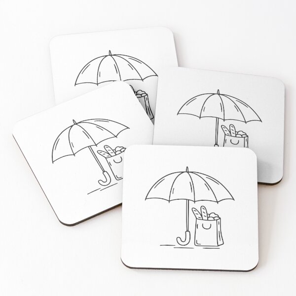 Item preview, Umbrella Beside Grocery Bag designed and sold by rasagamastore.
