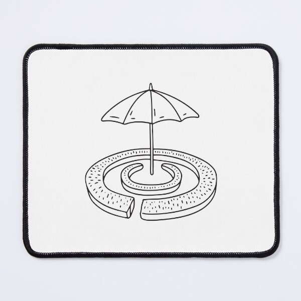 Item preview, Umbrella Table Near Hedge Maze designed and sold by rasagamastore.