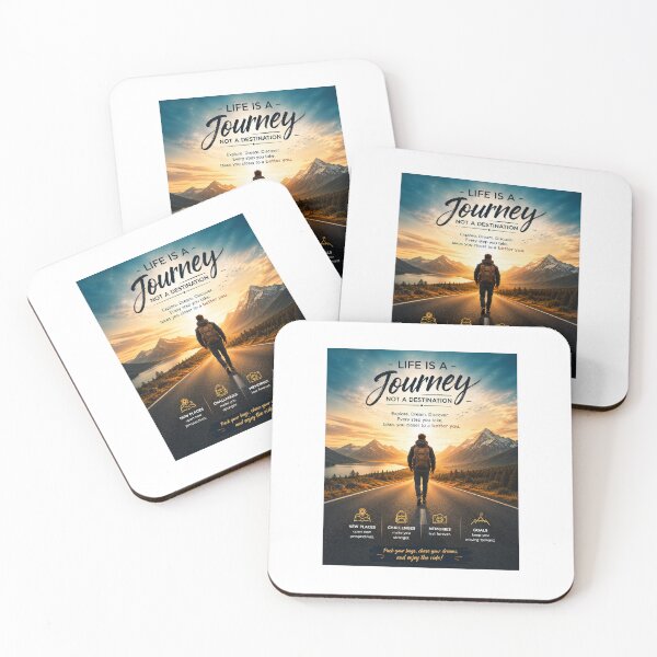 Item preview, Life Is a Journey Not a Destination | Inspirational Travel Quote | Adventure Motivation T-Shirt Design designed and sold by PrintableArt123.