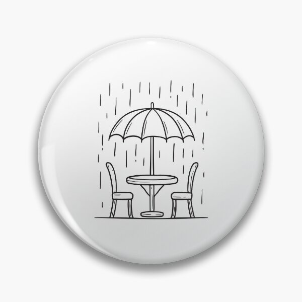 Item preview, Umbrella Table in Heavy Rain designed and sold by rasagamastore.