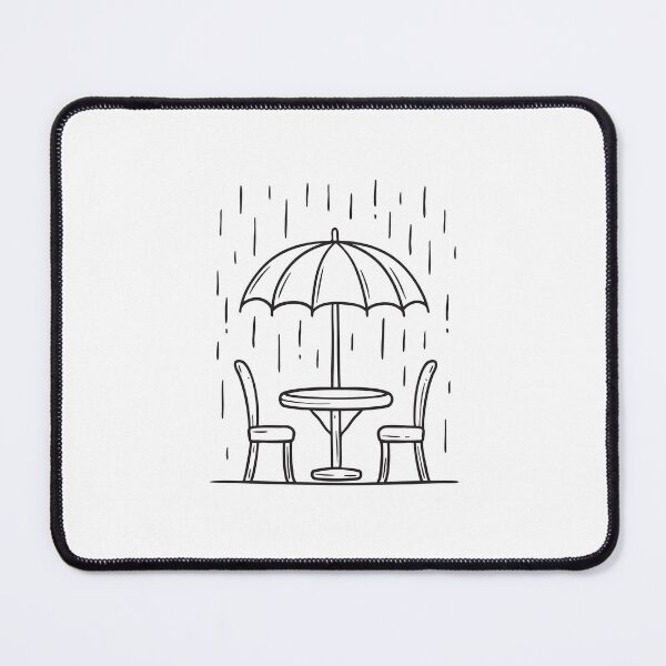 Item preview, Umbrella Table in Heavy Rain designed and sold by rasagamastore.