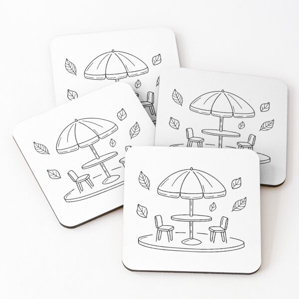 Item preview, Umbrella Table with Autumn Leaves designed and sold by rasagamastore.