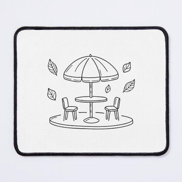Item preview, Umbrella Table with Autumn Leaves designed and sold by rasagamastore.