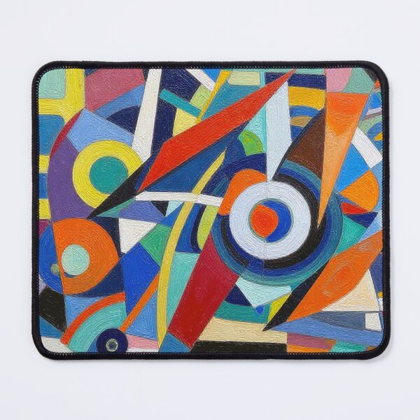 Item preview, Chromatic Cubist Symphony – Modern Geometric Abstract Design designed and sold by Habatour Creations Exclusive Digital Art Products.