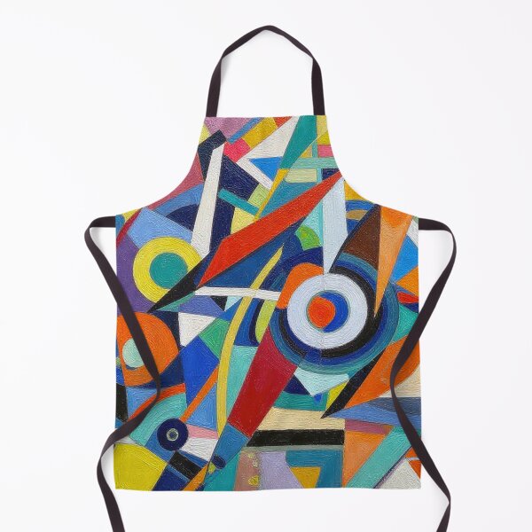 Aperçu de l'œuvre Chromatic Cubist Symphony – Modern Geometric Abstract Design créée et vendue par Habatour Creations Exclusive Digital Art Products.