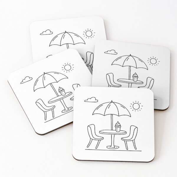 Item preview, Umbrella Table with Ice Cream Cup designed and sold by rasagamastore.