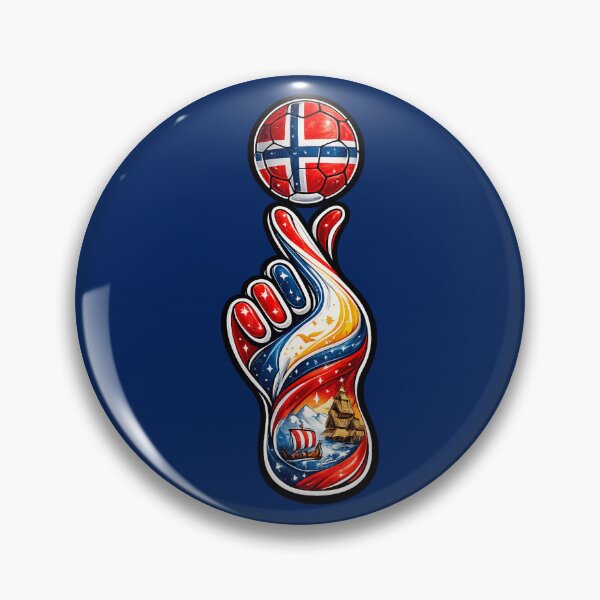 Item preview, Norway Football Finger Spin Art | Norwegian Flag Soccer Ball Design | Viking Foot Artwork | FIFA World Cup Fan Gift | Norway Soccer Lover Sticker, T-Shirt & Wall Art designed and sold by thesmilngnature.
