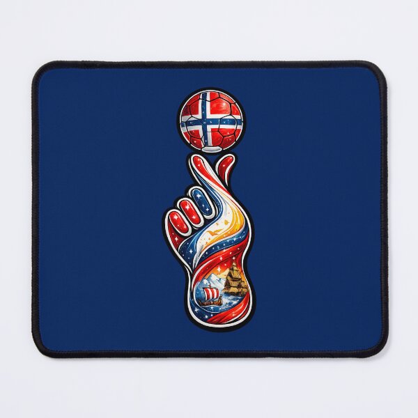 Item preview, Norway Football Finger Spin Art | Norwegian Flag Soccer Ball Design | Viking Foot Artwork | FIFA World Cup Fan Gift | Norway Soccer Lover Sticker, T-Shirt & Wall Art designed and sold by thesmilngnature.